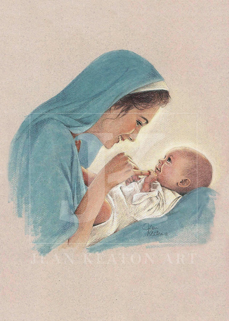 Mary and Baby Jesus Greeting Card
