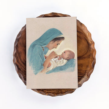 Mary and Baby Jesus Greeting Card